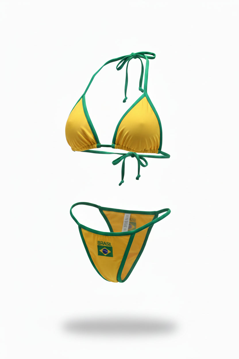 Women's Brazilian Two-Piece Bikini Set – G-String Thong Swimwear for Beach & Vacation