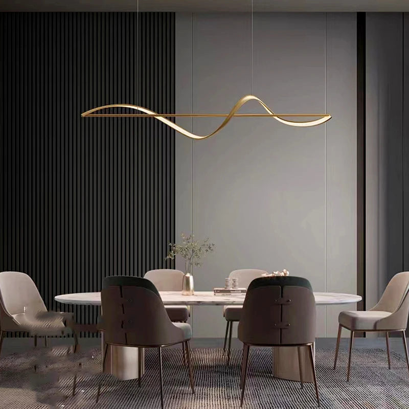 Nordic LED Pendant Chandelier in length 120cm in an entryway