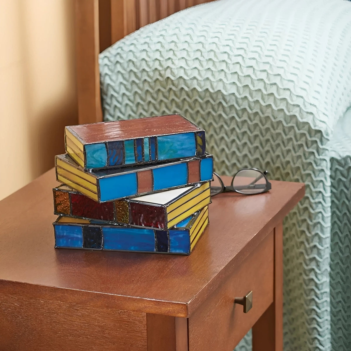 Folding Book Lamp – IllumiBook Colourful LED Mood Light in a kids bedroom