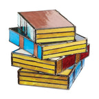 Folding Book Lamp – IllumiBook Colourful LED Mood Light in a hallway