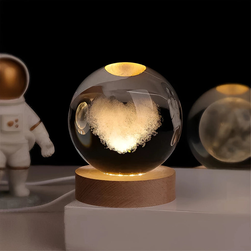CelestialGlow Luminous Sphere in a bedroom