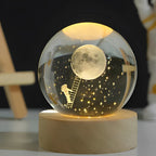 CelestialGlow Luminous Sphere in a stylish space
