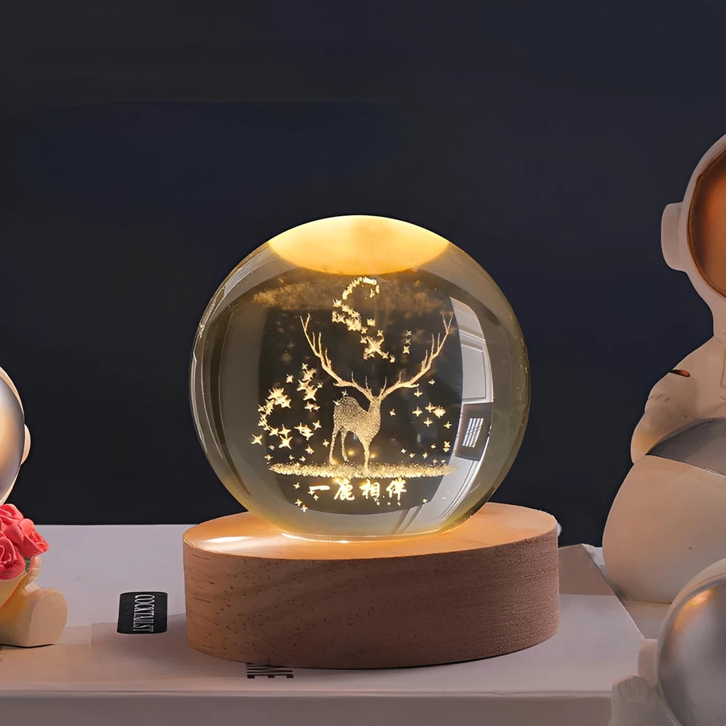 CelestialGlow Luminous Sphere in a modern home