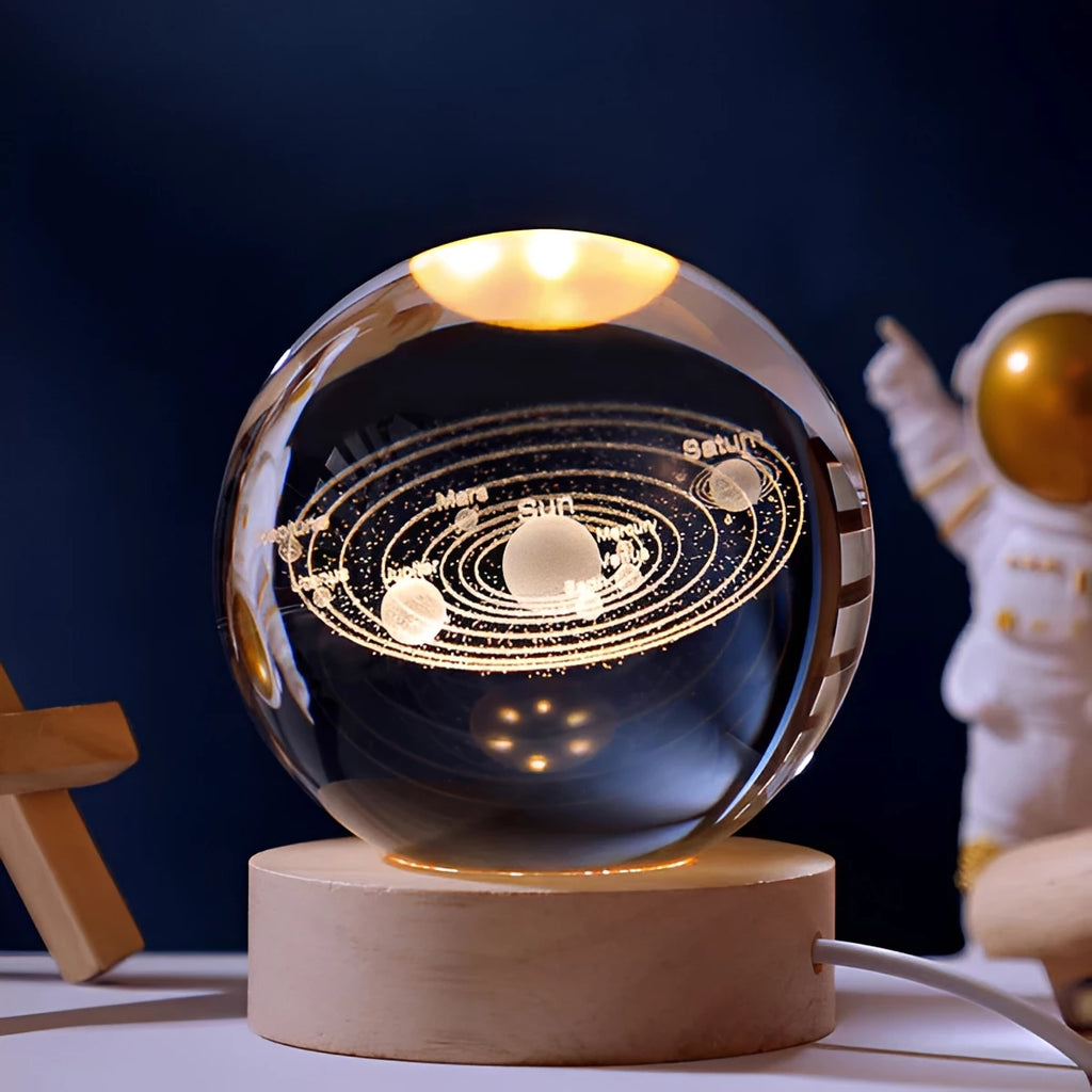 CelestialGlow Luminous Sphere in a living room
