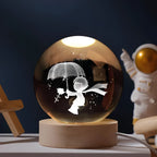 CelestialGlow Luminous Sphere in a living room