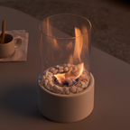 Classic Oil Lamp with Open Flame - Lumora