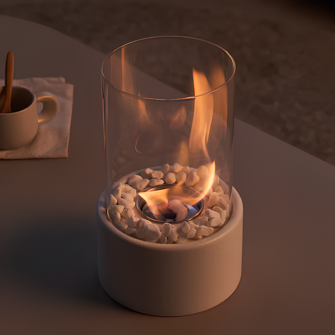 Classic Oil Lamp with Open Flame - Lumora