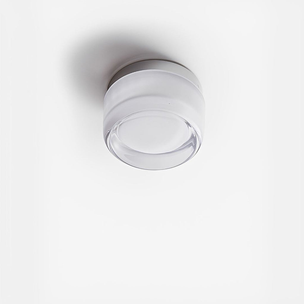 Compact Wall Light - DimpleGlow in smoke in a stairwell
