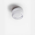 Compact Wall Light - DimpleGlow in smoke in a stairwell