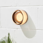 Compact Wall Light - DimpleGlow in amber