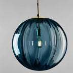 Contemporary LED Pendant Light - LumiWave in 20cm above a kitchen island