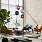 Contemporary LED Pendant Light - LumiWave in smoke grey