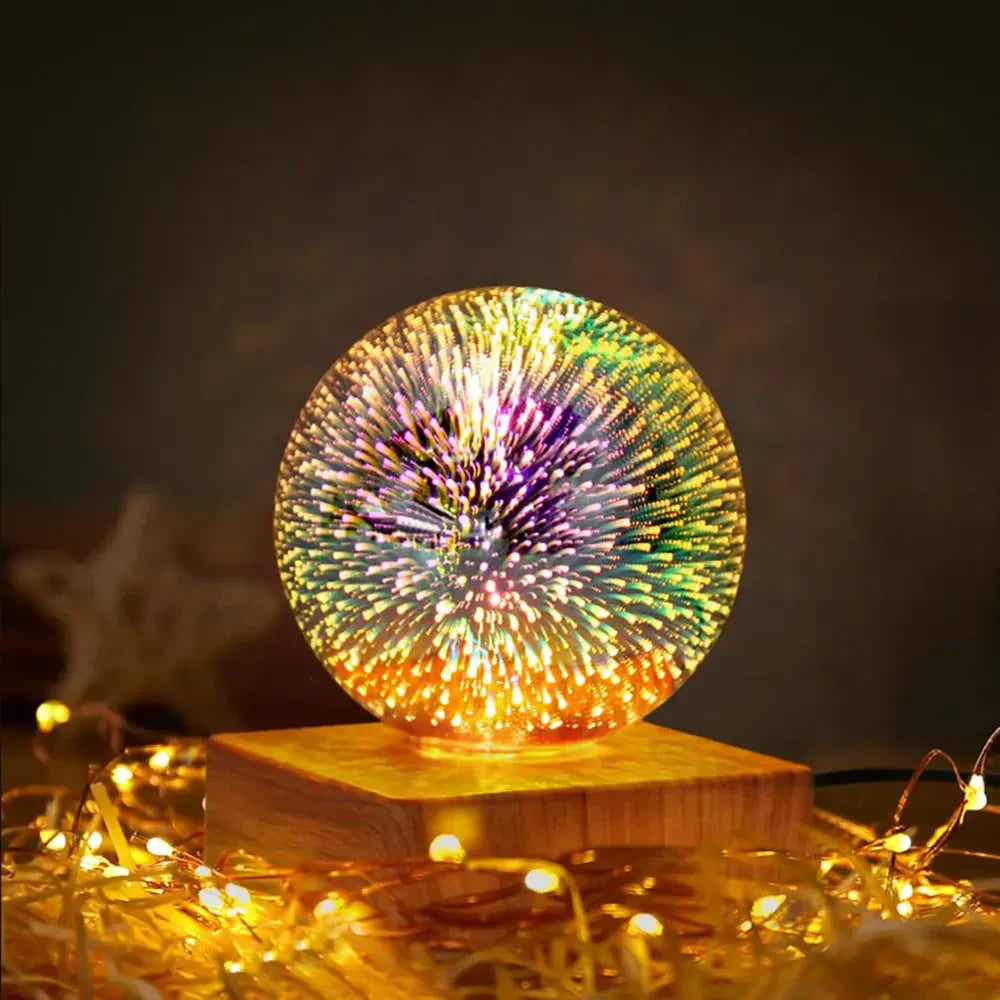 Crystal Ball Lamp with 3D Firework Effect - StarburstGlow
