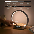 Bedside Night Light with Wireless Charger – LumoRise Wake-Up Lamp in a nursery