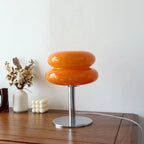 DESIGNER GLASS TABLE LAMP - AMBIENT LED LAMP FOR BEDROOM AND STUDY