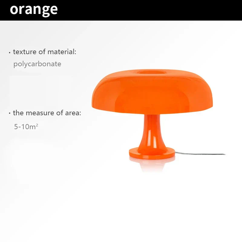 DESIGNER LED TOADSTOOL TABLE LAMP - MODERN MINIMALIST FOR BEDROOM & LIVING ROOM