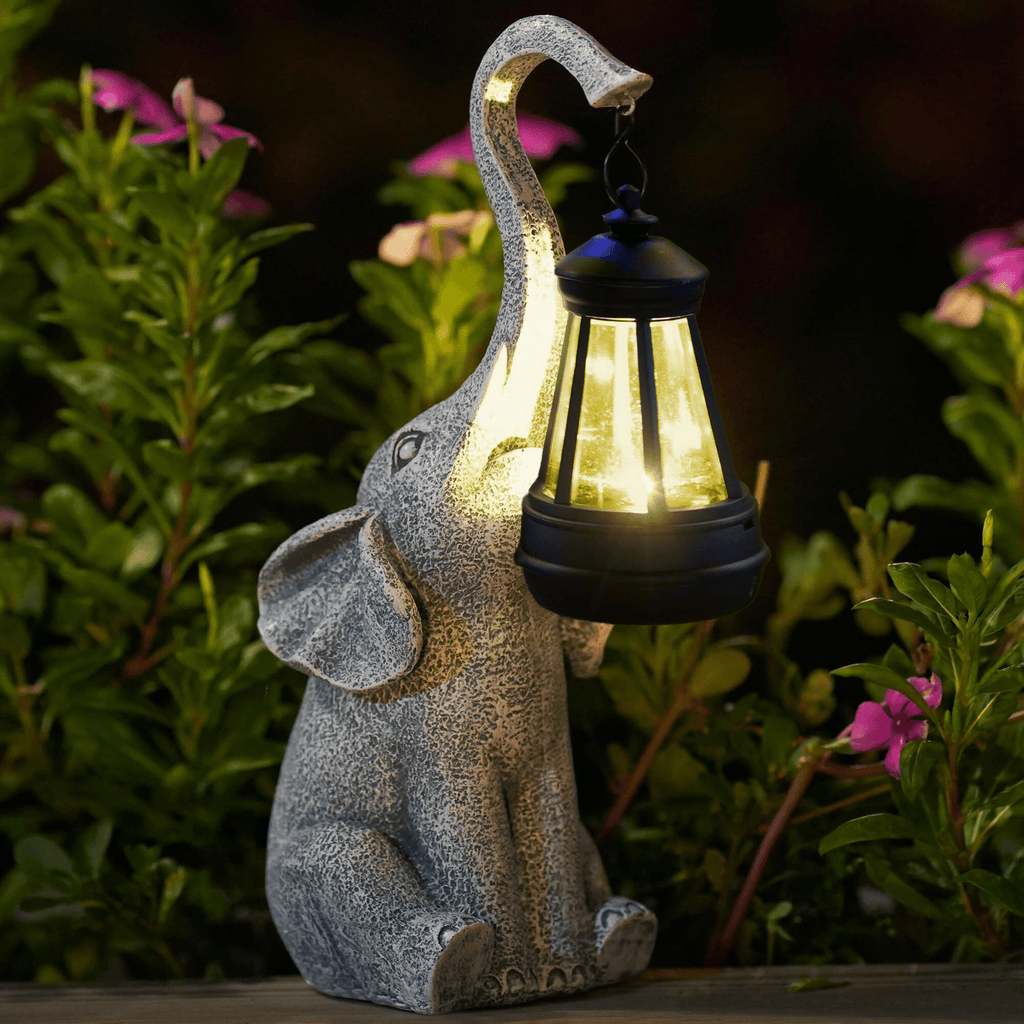 Elephant Glow Solar Garden Light