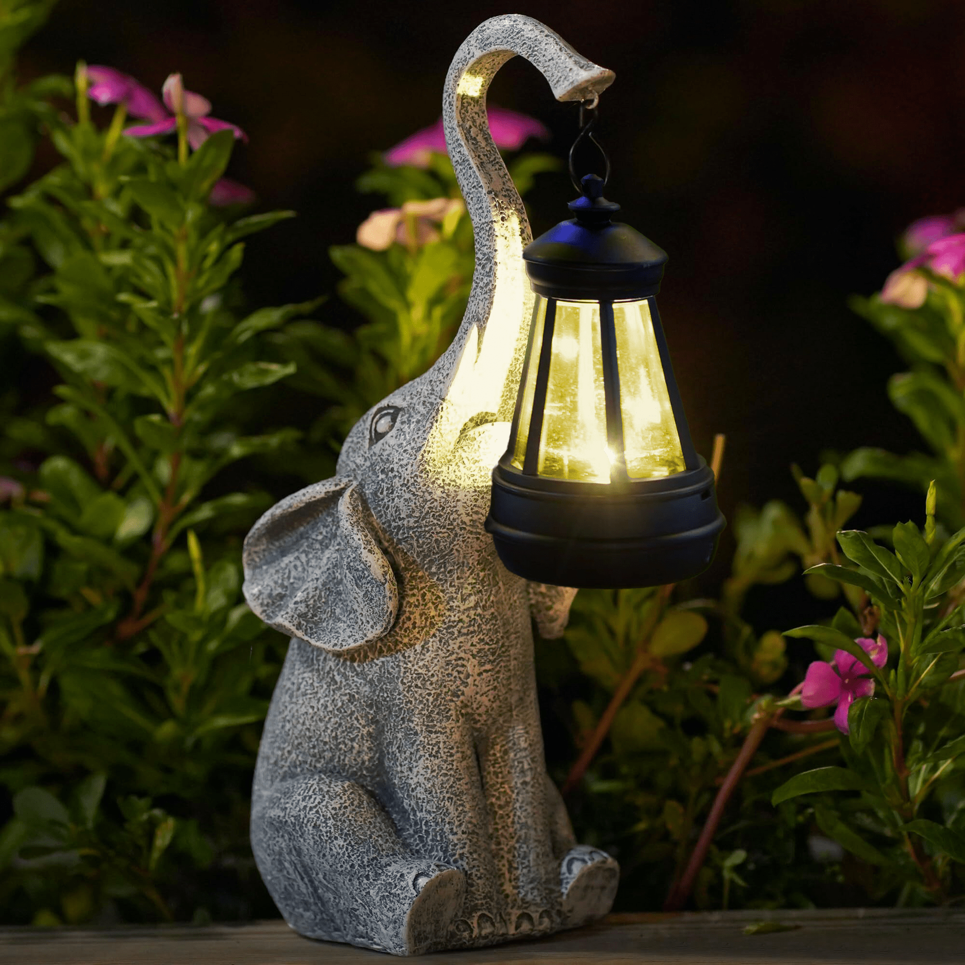Elephant Glow Solar Garden Light