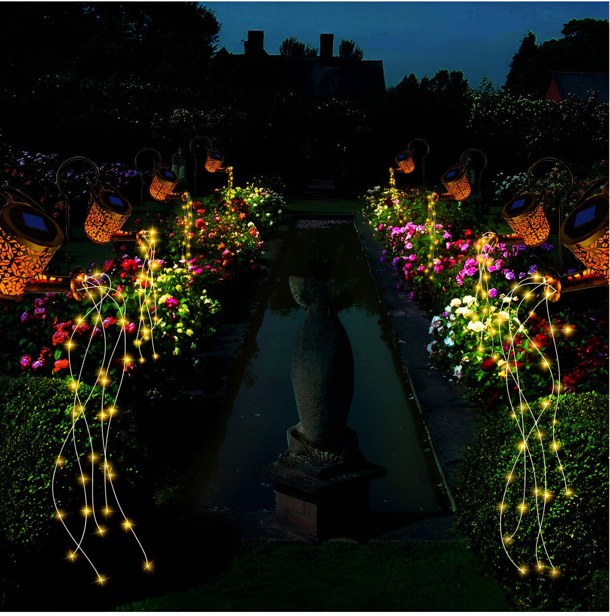 Enchanting Solar Garden Lamp – SolarMagic Weatherproof Outdoor Light by a front door