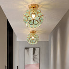 Glass Flower Ceiling Light - FloraGlow