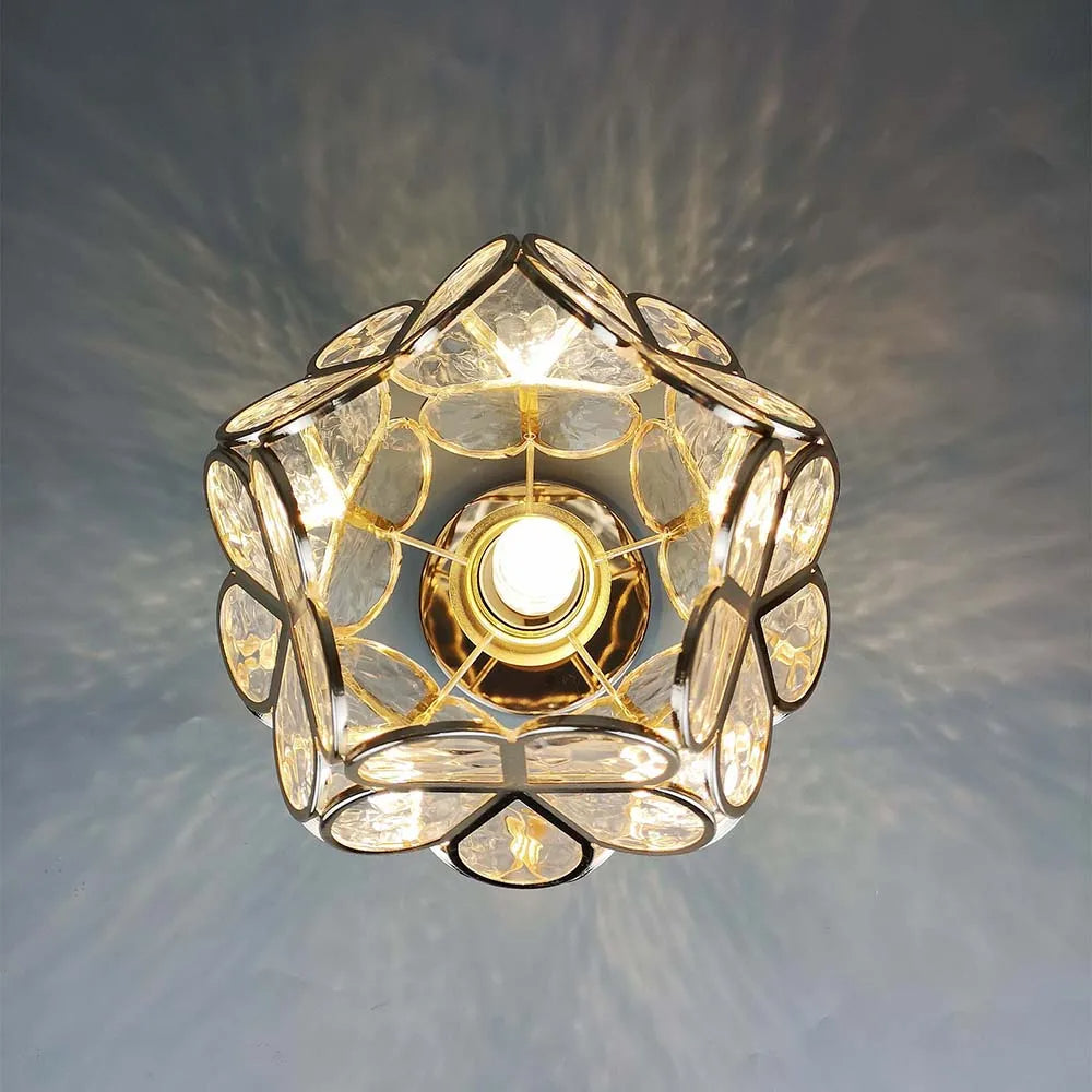 Glass Flower Ceiling Light - FloraGlow