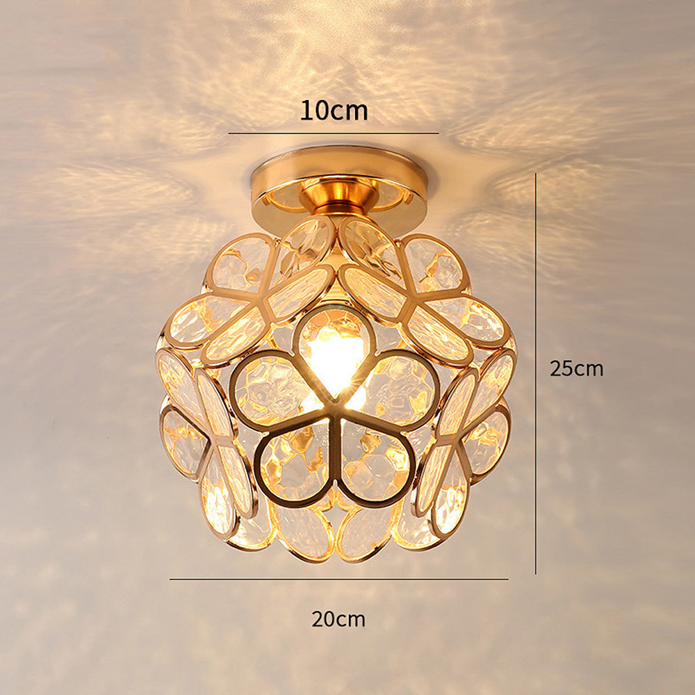 Glass Flower Ceiling Light - FloraGlow
