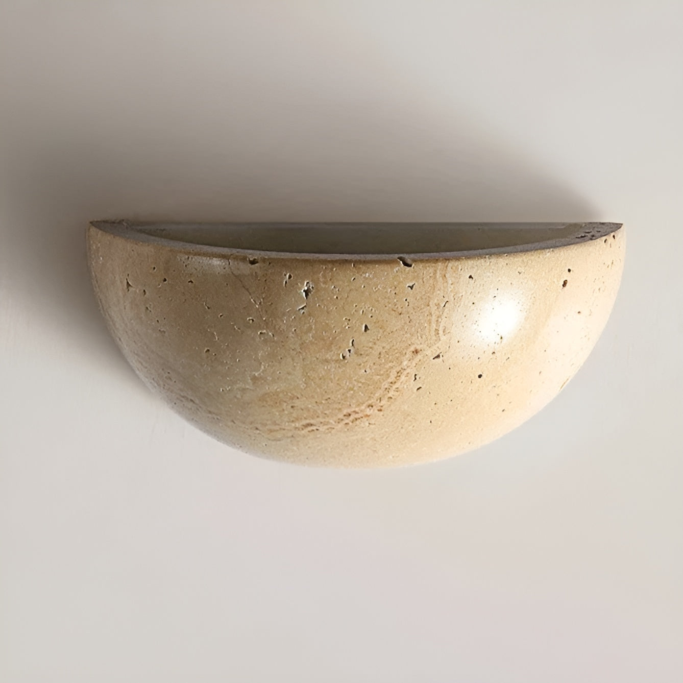 Half-Round LED Wabi-Sabi Wall Lamp - ZenGlow