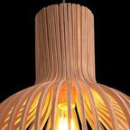 Handcrafted Wooden Pendant Light - RustikAura