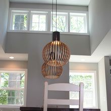 Handcrafted Wooden Pendant Light - RustikAura