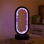 Handmade Amethyst Crystal Lamp – Serenith Natural Mood Light in a living room