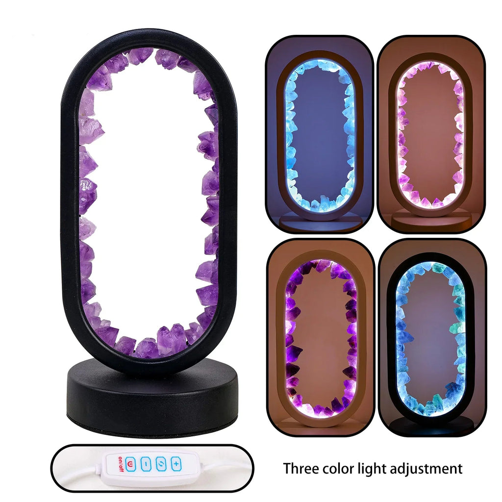Handmade Amethyst Lamp - Serenith