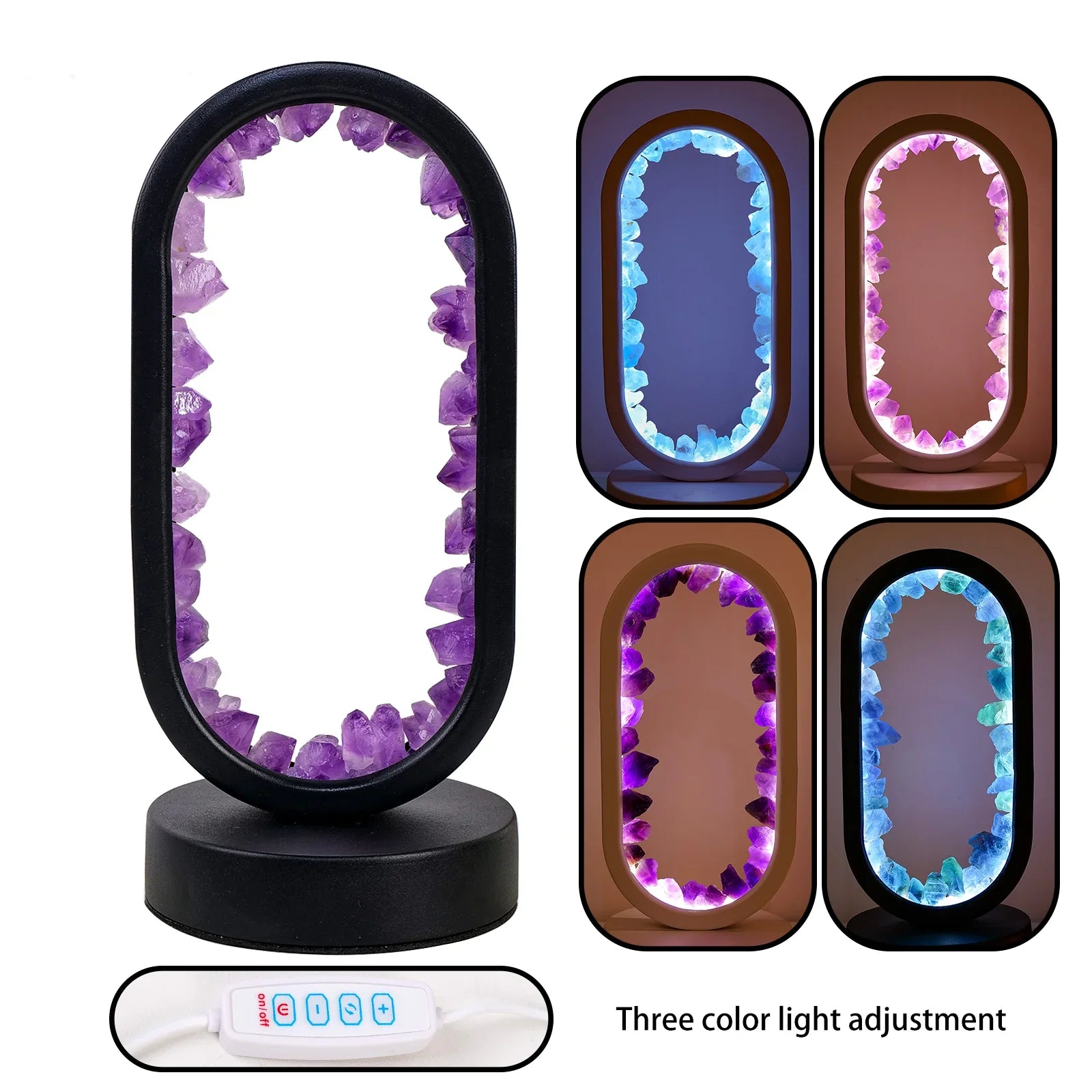 Handmade Amethyst Lamp - Serenith