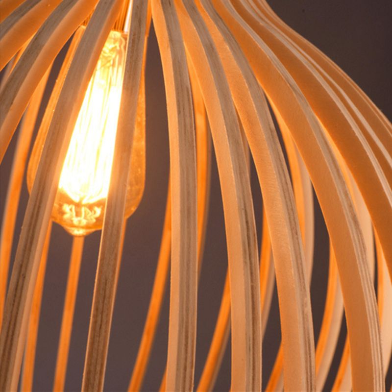 Handmade Wooden Pendant Lamp - RustikAura