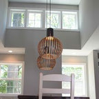 Handmade Wooden Pendant Lamp - RustikAura