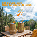 Handwoven Waterproof Solar Garden Lamp - SunWeave