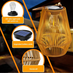 Handwoven Waterproof Solar Garden Lamp - SunWeave