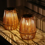 Handwoven Waterproof Solar Garden Lamp - SunWeave