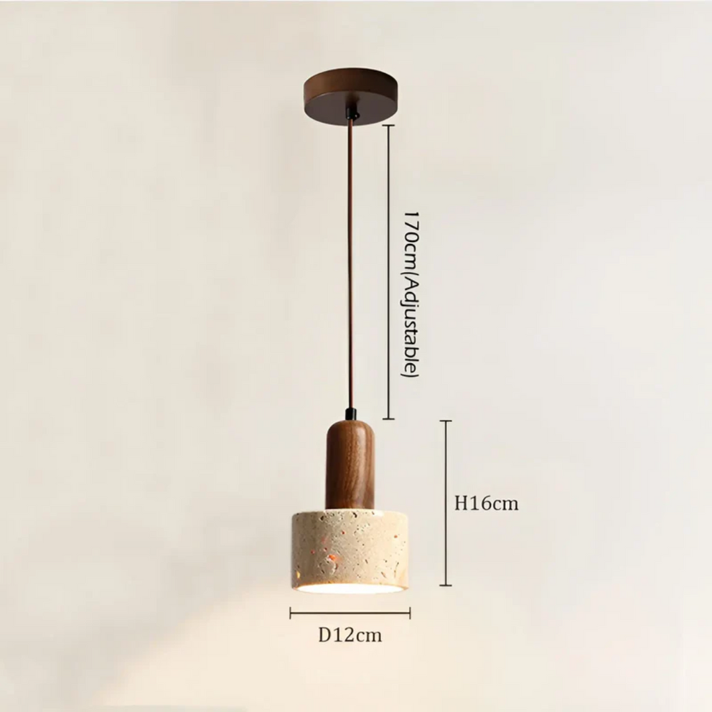 Japanese Design Wabi-Sabi Ceiling Lamp - TranquilGlow