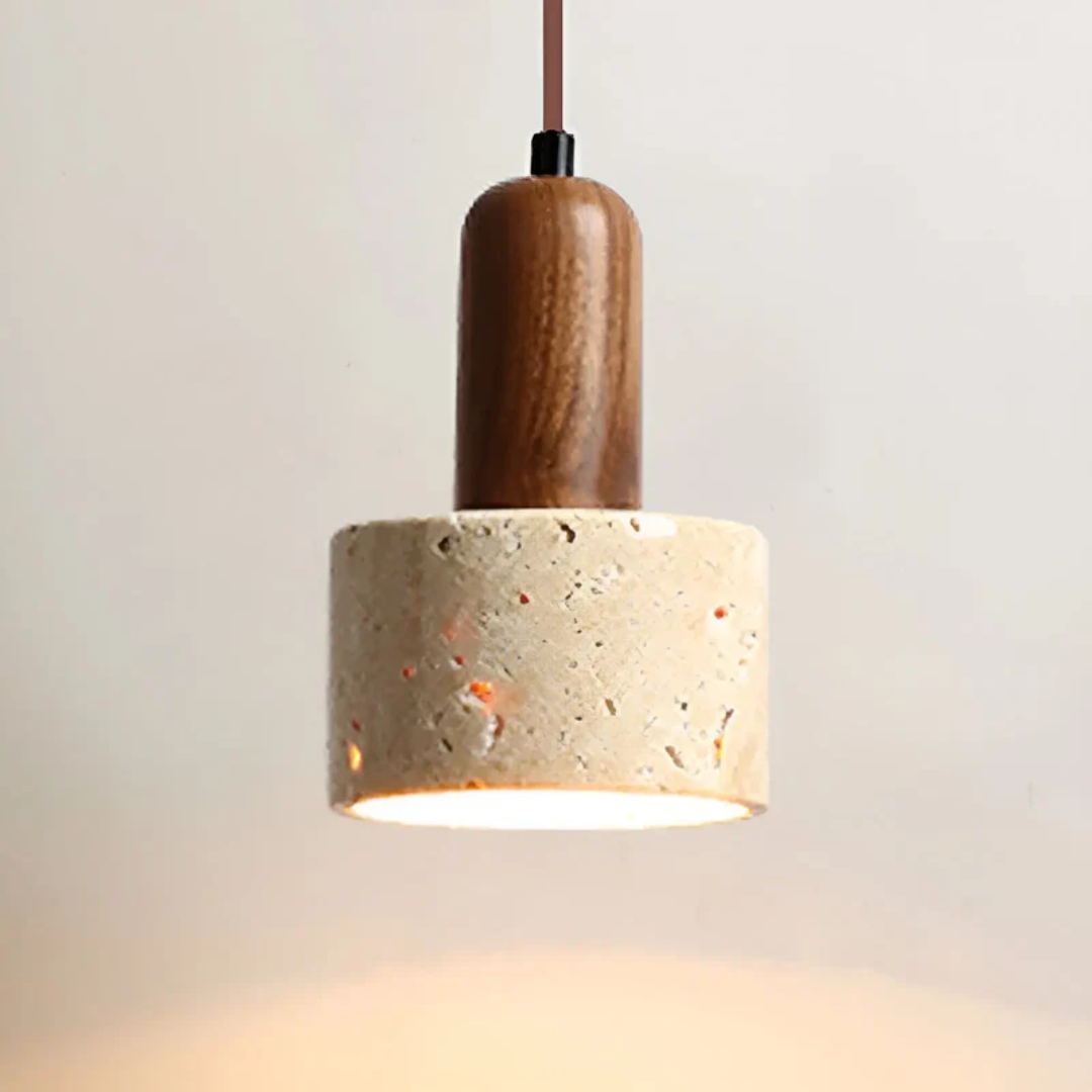 Japanese Design Wabi-Sabi Ceiling Lamp - TranquilGlow