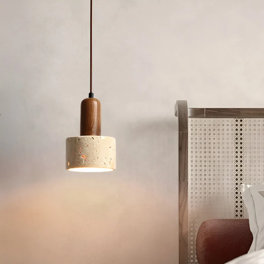 Japanese Design Wabi-Sabi Ceiling Lamp - TranquilGlow
