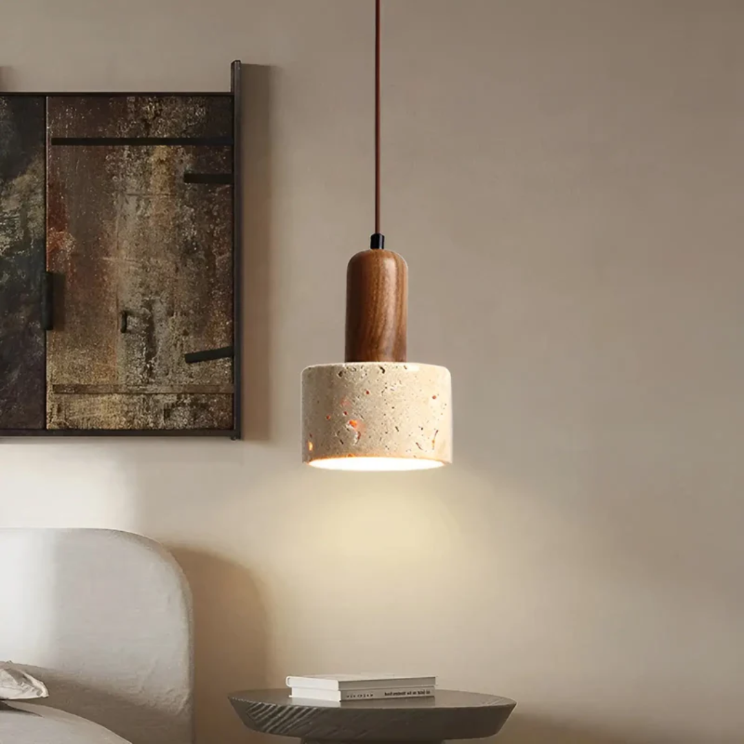 Japanese Design Wabi-Sabi Ceiling Lamp - TranquilGlow