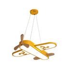 Airplane Pendant Light for Kids' Room – SkyFlyer LED Ceiling Lamp in 3 colour over a dining table