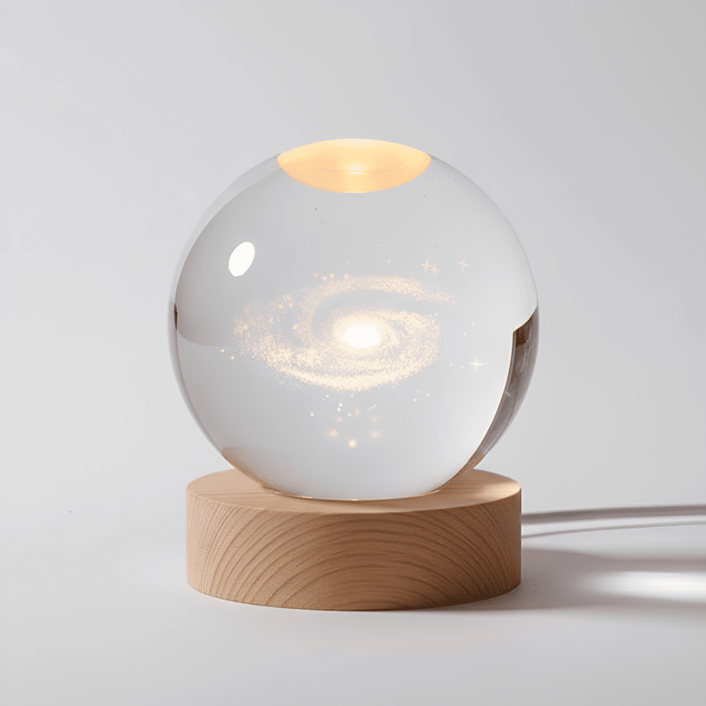 3D Engraved Galaxy Globe Lamp – StarLight LED Night Light in a nursery