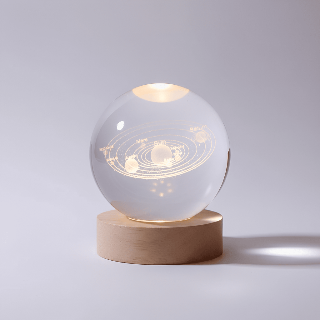 3D Engraved Galaxy Globe Lamp – StarLight LED Night Light in a kids bedroom
