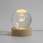 3D Engraved Galaxy Globe Lamp – StarLight LED Night Light in a hallway