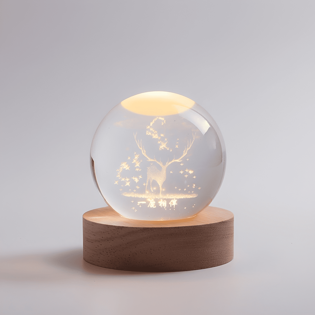 3D Engraved Galaxy Globe Lamp – StarLight LED Night Light in a kids bedroom