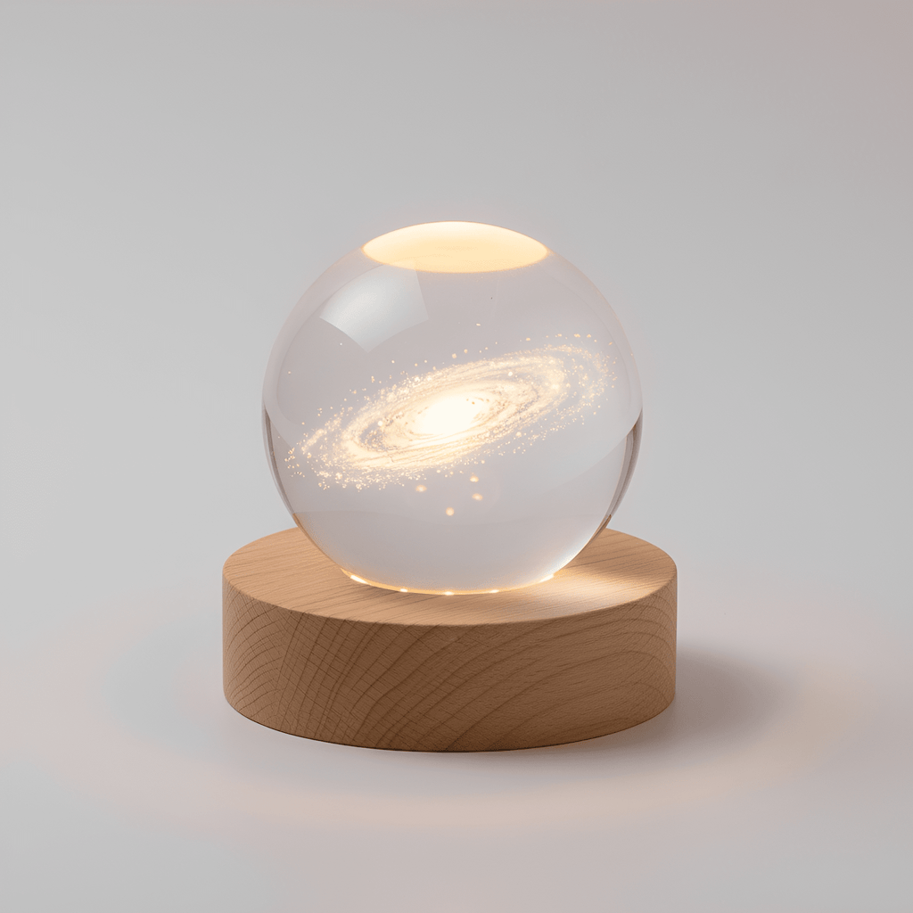 3D Engraved Galaxy Globe Lamp – StarLight LED Night Light in a kids bedroom