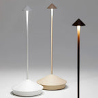Cordless Dimmable Table Lamp – Serenity Waterproof Touch LED in black in a living room