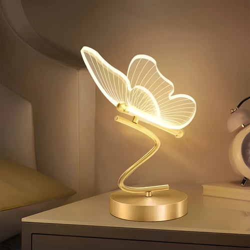 Butterfly LED Table Lamp – ButterflyLuxe Modern Accent Light on a desk