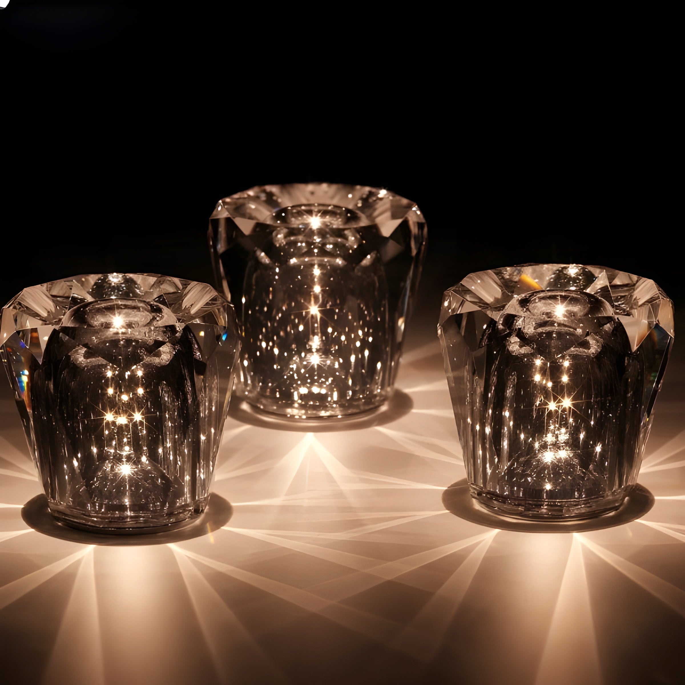 Luxury Rechargeable Diamond Crystal Table Lamp - Lumière Diamond